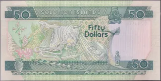 Solomon Islands 50 Dollars, 1986 reverse