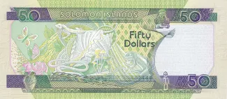 Solomon Islands 50 Dollars, 2001 reverse