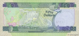 Solomon Islands 50 Dollars, 2005-2009 reverse