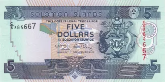 Solomon Islands 5 Dollars, 2018 image