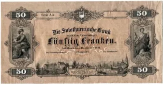 Solothurn 50 Francs, 1881