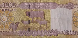 Somalia 1.000 Shilling, 2010 reverse