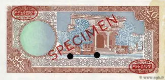 Somalia 20 Scellini / 20 Somali Shillings, 1966 reverse