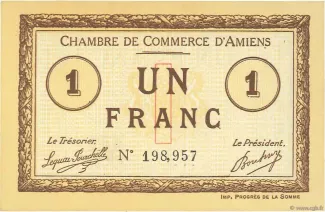 Somme, Department of 1 Franc, 1920 image