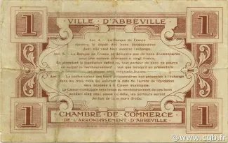 Somme, Department of 1 Franc, 1920 reverse