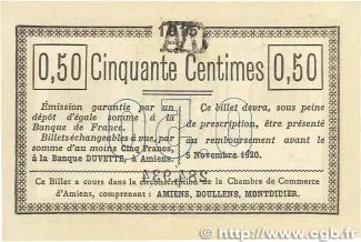 Somme, Department of 50 Centimes, 1915-1920 reverse