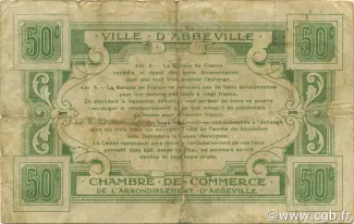 Somme, Department of 50 Centimes, 1920 reverse