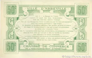 Somme, Department of 50 Centimes, 1920 reverse