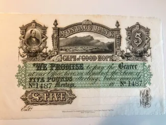 South Africa (pre-Union) 5 Pounds, 1860 obverse