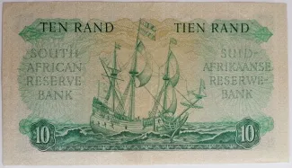 South Africa 10 Rand, 1961-1962 reverse