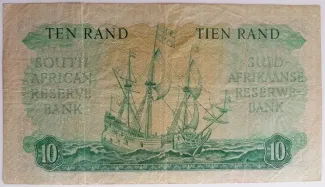 South Africa 10 Rand, 1961-1962 reverse