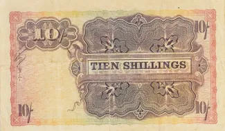 South Africa 10 Shillings, 1921-1922 reverse