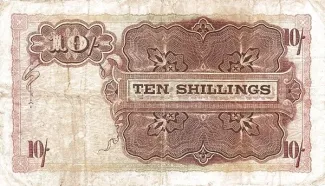 South Africa 10 Shillings, 1921-1922 reverse