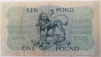 South Africa 1 Pound, 1948-1959 reverse
