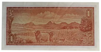 South Africa 1 Rand, 1966-1972 reverse