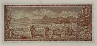 South Africa 1 Rand, 1973-1975 reverse