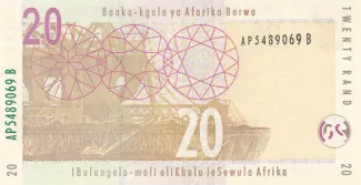 South Africa 20 Rand, 2005-2009 reverse