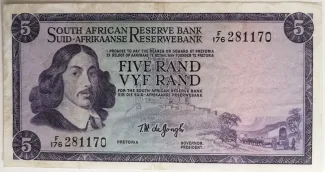 South Africa 5 Rand, 1975 image