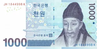 South Korea 1.000 Won, 2007 image