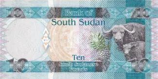 South Sudan 10 Pounds, 2011 reverse