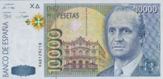 Spain 10.000 Pesetas - Juan Carlos I, 1992 obverse