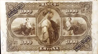 Spain 1.000 Pesetas, 1876 reverse