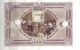 Spain 1.000 Pesetas, 1880 reverse