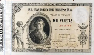 Spain 1.000 Pesetas, 1895 obverse