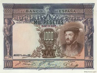 Spain 1.000 Pesetas, 1925 obverse