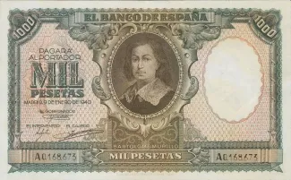 Spain 1.000 Pesetas, 1940 obverse