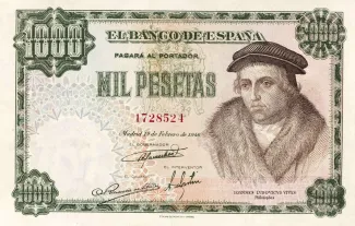 Spain 1.000 Pesetas, 1946 obverse