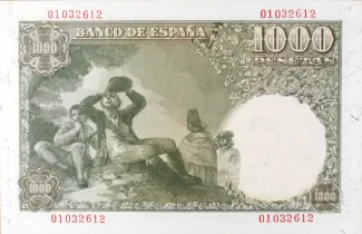 Spain 1.000 Pesetas, 1949 reverse