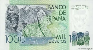 Spain 1.000 Pesetas, 1979 reverse