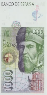 Spain 1.000 Pesetas, 1992 reverse