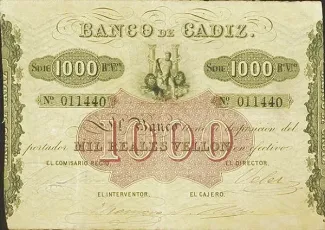 Spain 1.000 Reales de Vellón, obverse