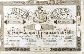 Spain 1.000 Reales de Vellón, 1857 obverse