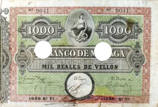 Spain 1.000 Reales de Vellón, 1865 obverse