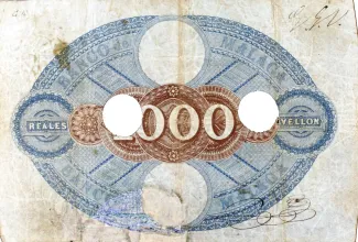Spain 1.000 Reales de Vellón, 1865 reverse