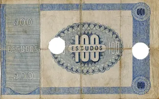 Spain 100 Escudos, 1868 reverse