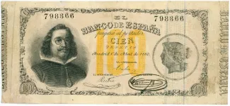 Spain 100 Pesetas, 1880 obverse