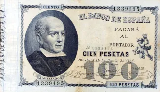 Spain 100 Pesetas, 1898 obverse