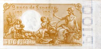 Spain 100 Pesetas, 1900 reverse