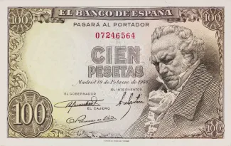 Spain 100 Pesetas, 1946 obverse