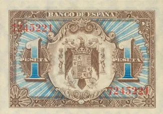 Spain 1 Peseta, 1940 reverse