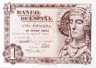 Spain 1 Peseta, 1948 obverse