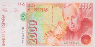 Spain 2.000 Pesetas, 1992 obverse