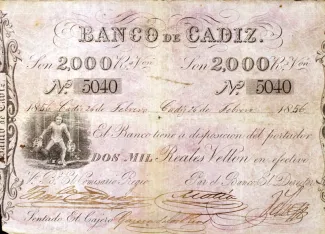 Spain 2.000 Reales de Vellón, obverse
