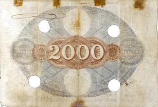 Spain 2.000 Reales de Vellón, 1865 reverse