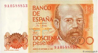 Spain 200 Pesetas, 1980 obverse