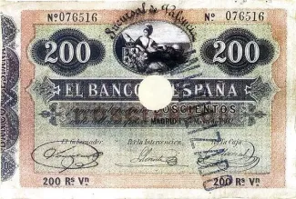 Spain 200 Reales de Vellón, 1862 obverse